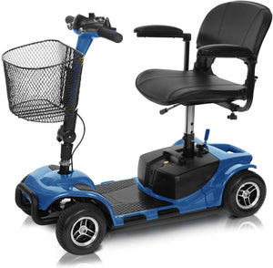4 Wheel Mobility Scooter - Electric Powered Wheelchair Device - Compact Heavy Duty Mobile for Travel - EK CHIC HOME