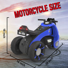 Load image into Gallery viewer, Ride-On Toy 6V/4.5Ah Front LED 3 Wheels Motorcycle Tricycle - EK CHIC HOME