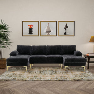U Shaped Sectional Couch - Large Modular - EK CHIC HOME