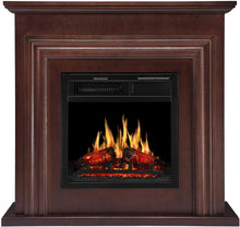 Load image into Gallery viewer, Freestanding Electric Fireplace Mantel Package Heater with Realistic Flame and Remote Control - EK CHIC HOME