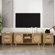Load image into Gallery viewer, Farmhouse  TV Stand for TVs Up to 52 Inch, Modern Storage Cabinet - EK CHIC HOME