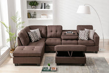 Load image into Gallery viewer, Reversible Sectional Sofa Set, Modern L-Shaped - EK CHIC HOME