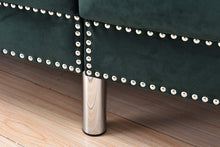 Load image into Gallery viewer, Convertible Velvet Upholstered Sofa, Sleeper, 85&#39;&#39; - EK CHIC HOME