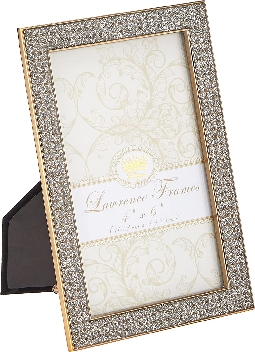 4x6 Turner Gold and Glitter Metal Picture Frame - EK CHIC HOME