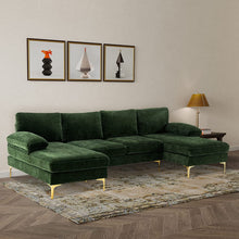 Load image into Gallery viewer, U Shaped Sectional Couch-Large Modular Sectional Sofa - EK CHIC HOME