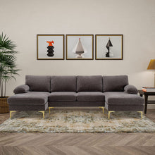Load image into Gallery viewer, U Shaped Sectional-Large Modular Sectional Sofa - EK CHIC HOME