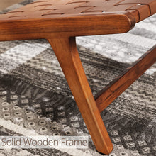 Load image into Gallery viewer, Midcentury Modern Accent Chair, Woven Leather Cane - EK CHIC HOME