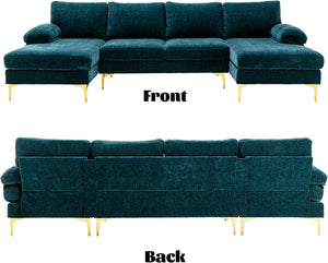 U Shaped Sectional-Large Modular Sectional Sofa - EK CHIC HOME