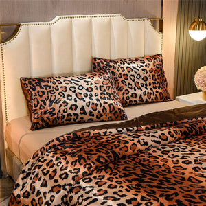 Satin Silky Soft Quilt Sexy Luxury Bedding Comforter Set - EK CHIC HOME