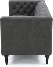 Load image into Gallery viewer, Contemporary Microfiber Upholstered Tufted 3 Seater Sofa - EK CHIC HOME