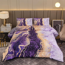 Load image into Gallery viewer, Marble Like Burning Mountain Printed Bedding Set - EK CHIC HOME