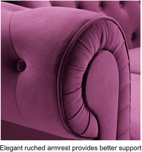 L-Shaped Sectional Sofa Velvet Corner Symmetrical Couch - EK CHIC HOME