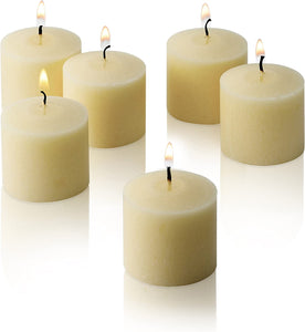 French Vanilla Scented Candles - Bulk Set of 72 Scented Votive Candles - EK CHIC HOME