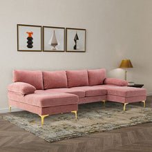 Load image into Gallery viewer, U Shaped Sectional Large Modular Sofa for Living Room - EK CHIC HOME