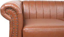 Load image into Gallery viewer, Chesterfield Sofa for Living Room, 3 Seater Faux/Leather - EK CHIC HOME