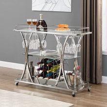 Load image into Gallery viewer, Rustic Serving Bar Cart with 3-Tier Storage Shelves,Industrial - EK CHIC HOME