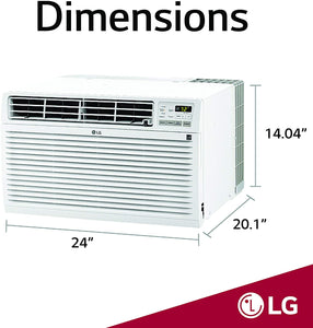 LG L 11,500 BTU 230V Through-The-Wall Remote Control Air Conditioner - EK CHIC HOME