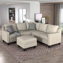 Load image into Gallery viewer, Reversible Sectional Sofa Set, Modern L-Shaped - EK CHIC HOME