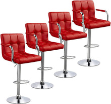 Load image into Gallery viewer, 4pcs Adjustable CounterLeather Modern Design Swivel - EK CHIC HOME