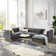 Load image into Gallery viewer, Velvet Luxe Sectional Set - EK CHIC HOME