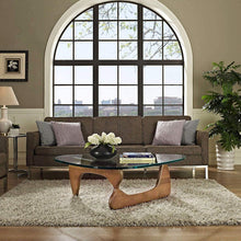 Load image into Gallery viewer, Triangle Glass Coffee Table Vintage Glass End Table - EK CHIC HOME