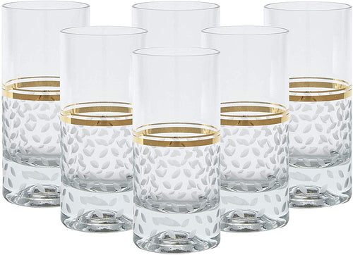 Crystal Stunning Highball Glasses, 6