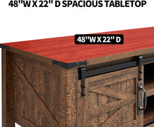 Load image into Gallery viewer, 48-Inch Coffee Table Wood Cocktail Table Farmhouse - EK CHIC HOME