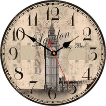 Load image into Gallery viewer, 14 Inch Wall Clock French Vintage Eiffel Tower Style Decor Wall Clock - EK CHIC HOME