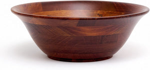 Cherry Finished Flared Serving Bowls  14" - EK CHIC HOME