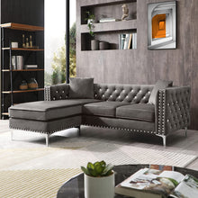 Load image into Gallery viewer, 82.3 Inch Sectional Sofa Couch L Shaped Couch with Reversible Chaise - EK CHIC HOME