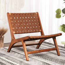 Load image into Gallery viewer, Midcentury Modern Accent Chair, Woven Leather Cane - EK CHIC HOME