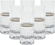 Load image into Gallery viewer, Crystal Stunning Highball Glasses, 6&quot;H 13oz Capacity, Gold - EK CHIC HOME