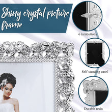 Load image into Gallery viewer, 2 Pack 5 x 7 Inch Crystal Picture Frame Wedding Photo Frame (Rhinestones) - EK CHIC HOME