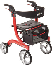 Load image into Gallery viewer, Nitro Euro Style Red Rollator Walker, Red - EK CHIC HOME
