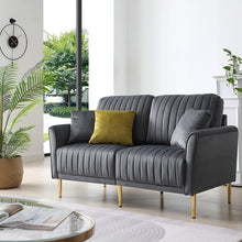 Load image into Gallery viewer, 78.7 Inch Mid-Century Sofa Couch Upholstered Velvet - EK CHIC HOME