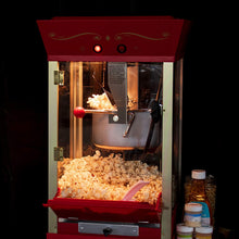 Load image into Gallery viewer, Popcorn Maker Professional Cart, 8 Oz Kettle Makes Up to 32 Cups, Red - EK CHIC HOME
