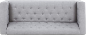Contemporary Fabric Upholstered Tufted 3 Seater Sofa - EK CHIC HOME
