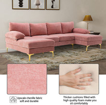 Load image into Gallery viewer, U Shaped Sectional Large Modular Sofa for Living Room - EK CHIC HOME