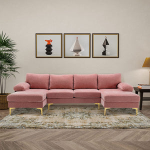 U Shaped Sectional Couch - Large Modular - EK CHIC HOME