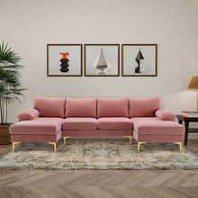 Load image into Gallery viewer, U Shaped Sectional-Large Modular Sectional Sofa - EK CHIC HOME