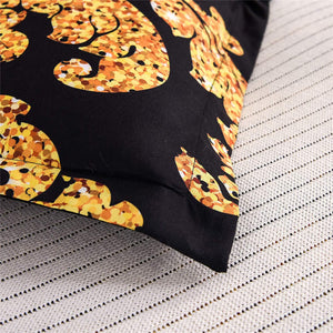 Paisley Yellow Flower Microfiber Comforter Set, - EK CHIC HOME