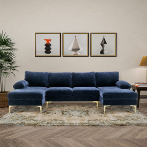 U Shaped Sectional Large Modular Sofa for Living Room - EK CHIC HOME