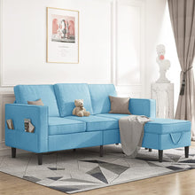 Load image into Gallery viewer, Convertible Sectional Sofa Couch, L-Shaped with Storage Ottoman - EK CHIC HOME