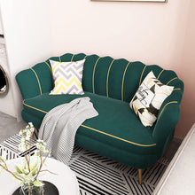 Load image into Gallery viewer, Velvet Loveseat Sofa with Gold Legs, Modern Club 2-Seater - EK CHIC HOME