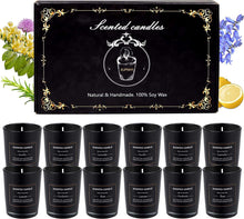 Load image into Gallery viewer, 12 Pack Scented Candles Gift Set 2.5oz Strong Fragrance Aromatherapy - EK CHIC HOME