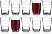 Load image into Gallery viewer, 17 Ounces Cooler Glasses, Set of 4 Ribbed Highball Glasses - EK CHIC HOME