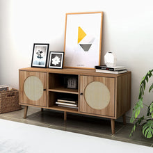 Load image into Gallery viewer, Farmhouse  TV Stand for TVs Up to 52 Inch, Modern Storage Cabinet - EK CHIC HOME