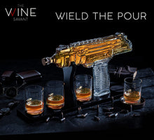 Load image into Gallery viewer, Uzi Submachine Gun Whiskey Gun Decanter and 4 Liquor Glasses - EK CHIC HOME