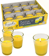 Load image into Gallery viewer, Citronella Candle Votives in Glass Cup - 48 Pack - EK CHIC HOME