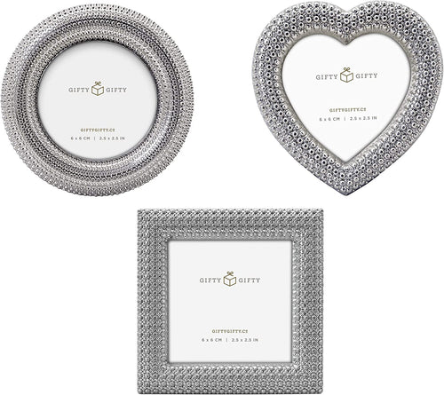 Classic Mini Frame Set/Set of 3/2.5x2.5 in | for Tabletop Display - EK CHIC HOME